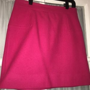 J.Crew Pink Wool Mini Skirt